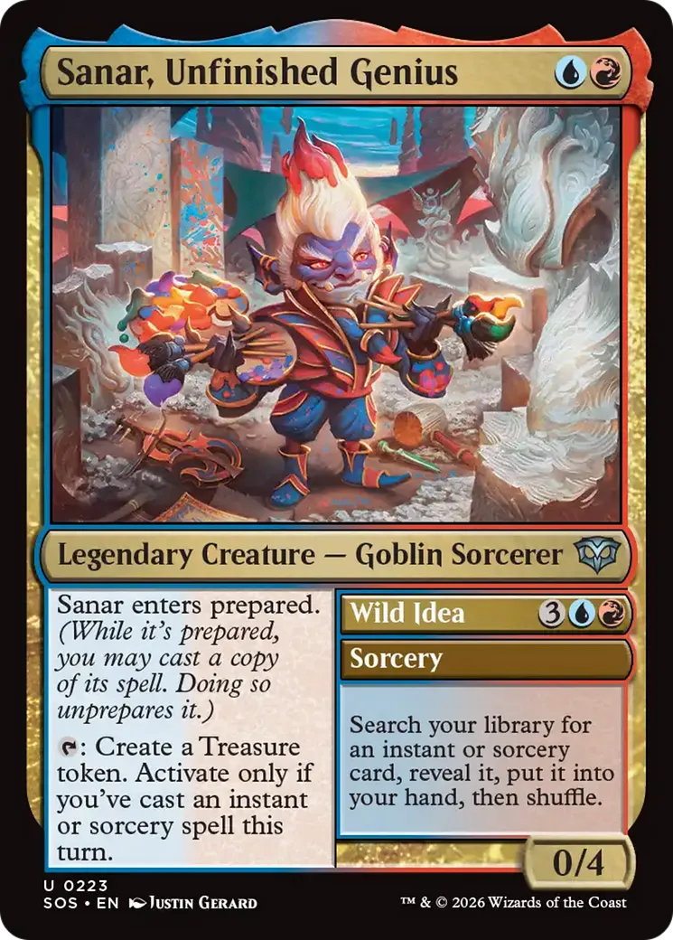Sanar, Unfinished Genius // Wild Idea — Secrets of Strixhaven — Magic: The Gathering