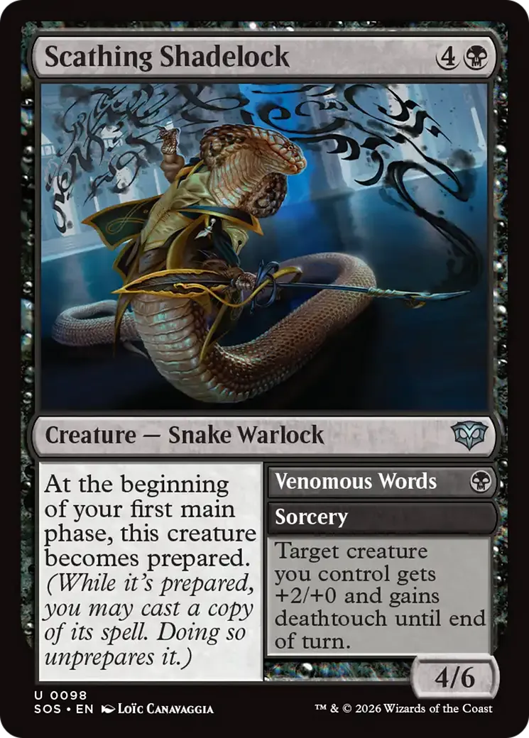 Ombrogogue cinglant // Venomous Words — Secrets of Strixhaven — Magic: The Gathering