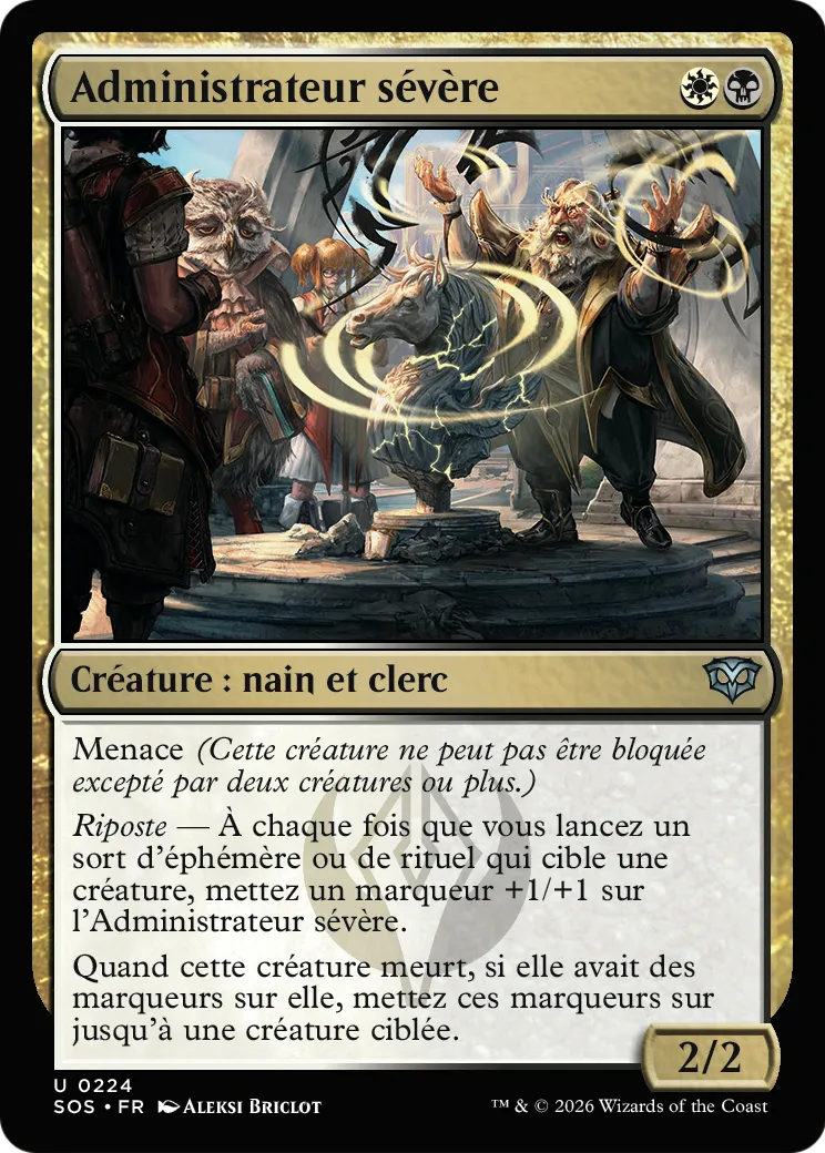 Administrateur sévère — Secrets of Strixhaven — Magic: The Gathering
