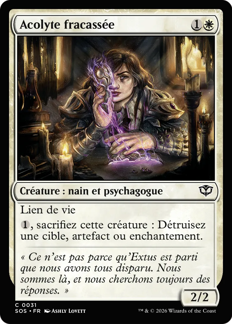 Acolyte fracassée — Secrets of Strixhaven — Magic: The Gathering