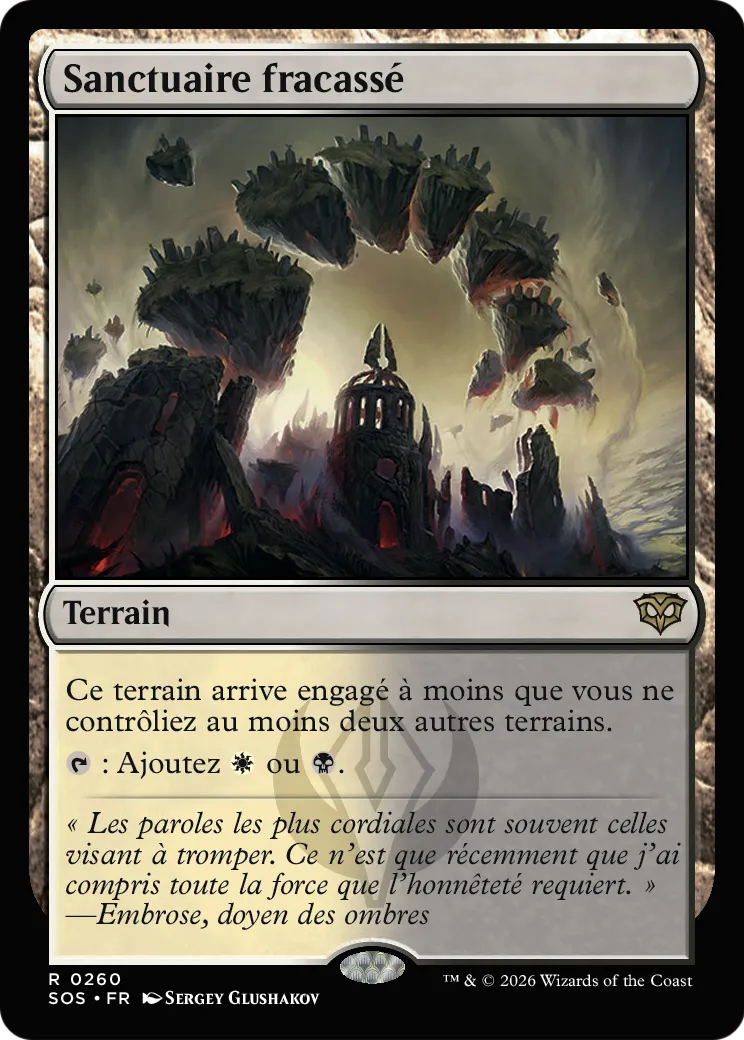 Sanctuaire fracassé — Secrets of Strixhaven — Magic: The Gathering
