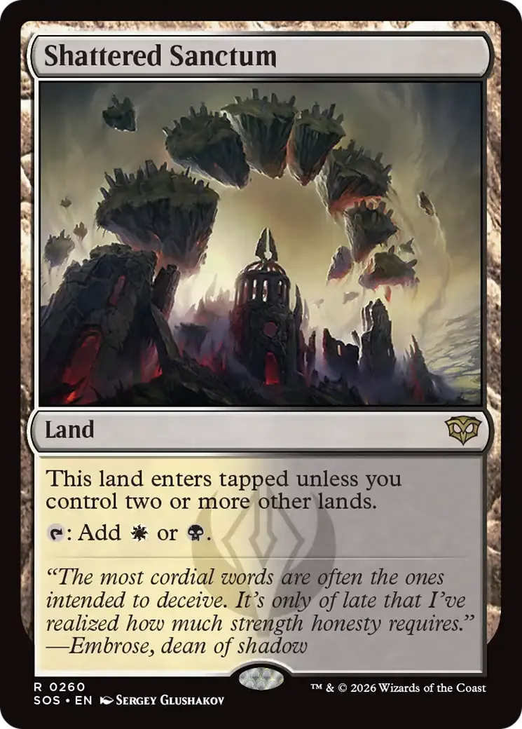 Shattered Sanctum — Secrets of Strixhaven — Magic: The Gathering