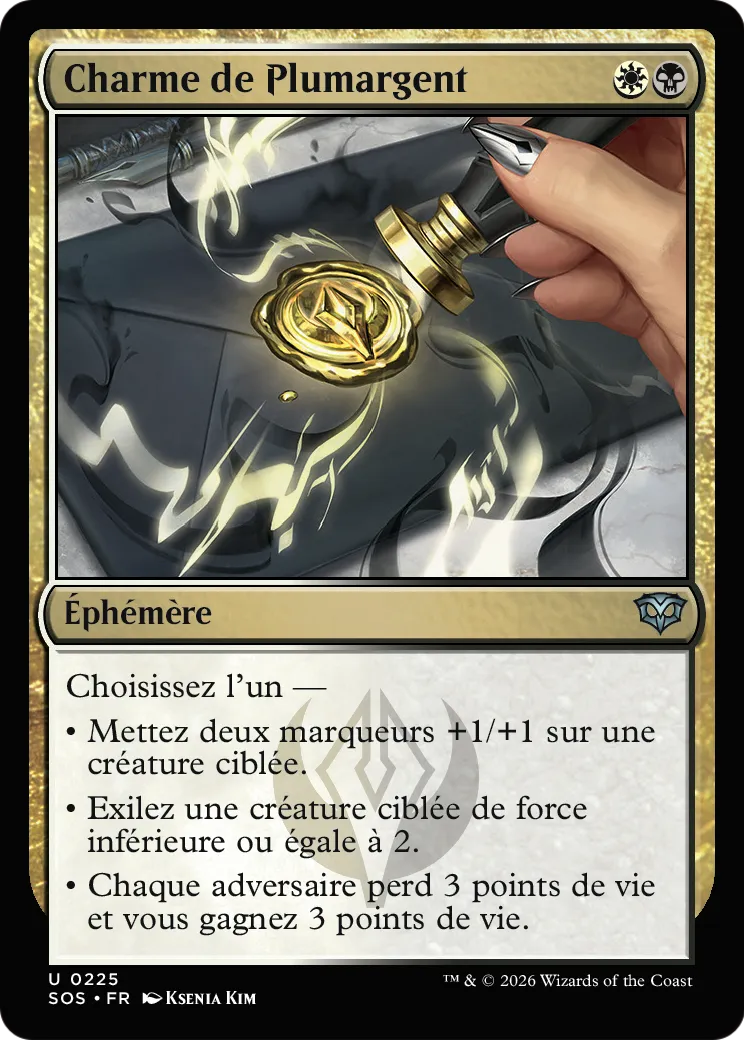 Charme de Plumargent — Secrets of Strixhaven — Magic: The Gathering