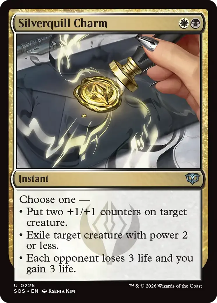 Charme de Plumargent — Secrets of Strixhaven — Magic: The Gathering