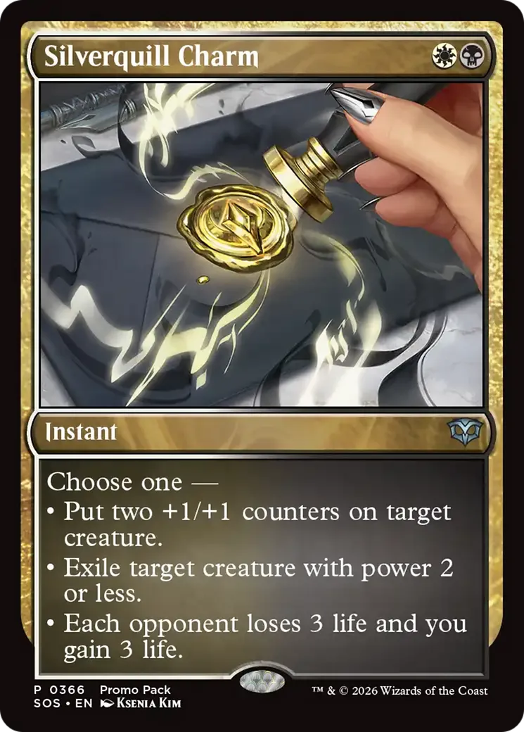 Charme de Plumargent — Secrets of Strixhaven — Magic: The Gathering