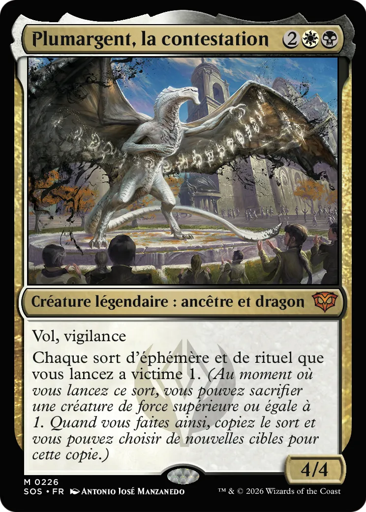 Plumargent, la contestation — Secrets of Strixhaven — Magic: The Gathering