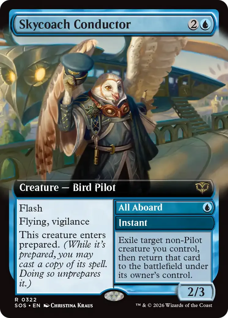 Conducteur de bus volant // All Aboard — Secrets of Strixhaven — Magic: The Gathering