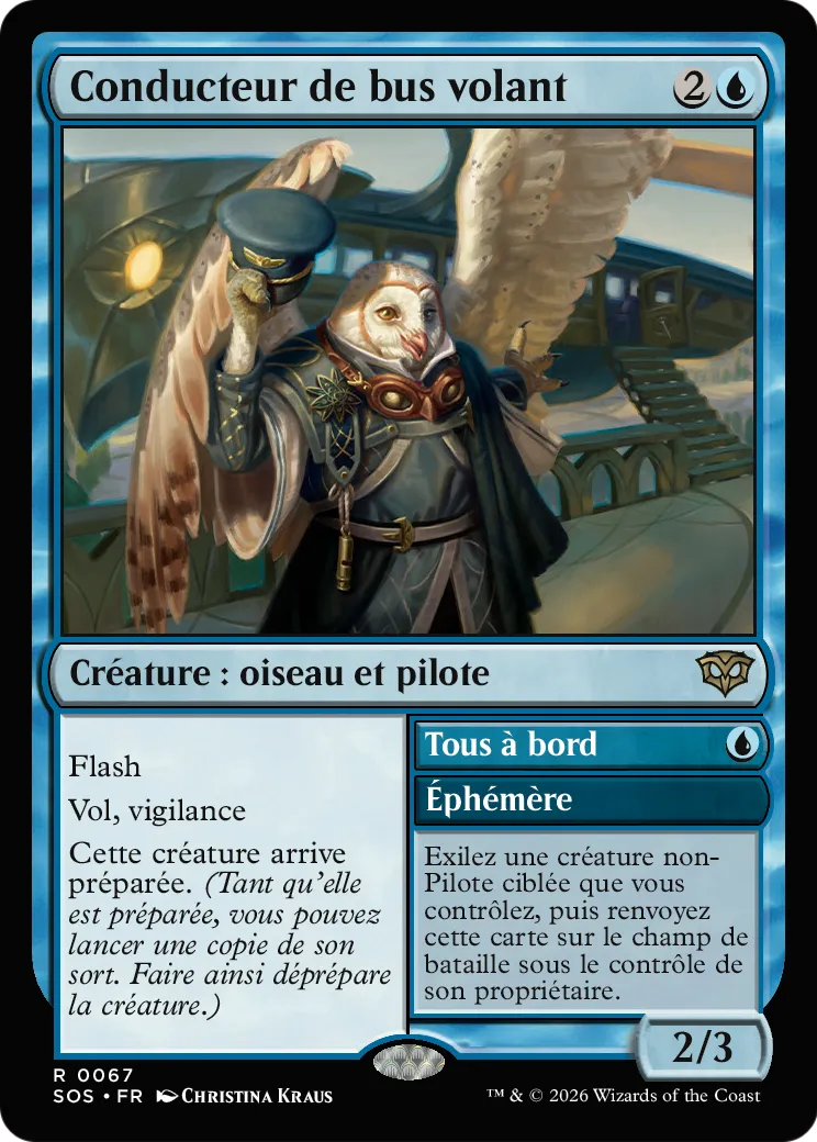Conducteur de bus volant // All Aboard — Secrets of Strixhaven — Magic: The Gathering