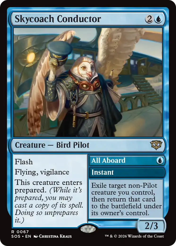Skycoach Conductor // All Aboard — Secrets of Strixhaven — Magic: The Gathering