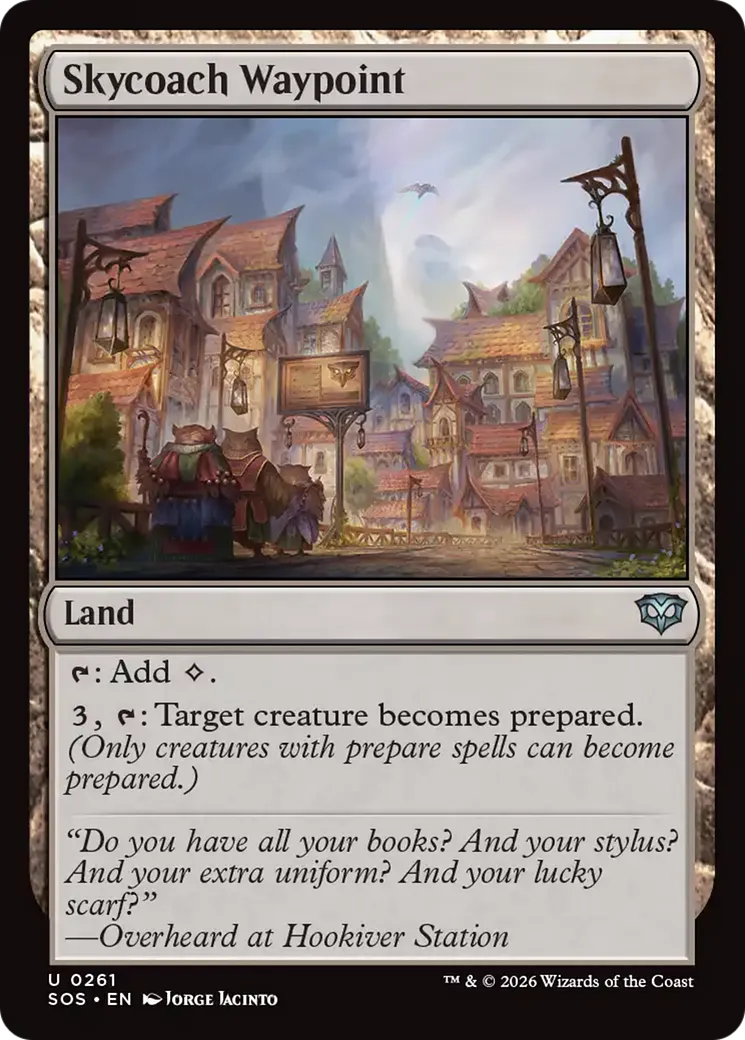 Skycoach Waypoint — Secrets of Strixhaven — Magic: The Gathering