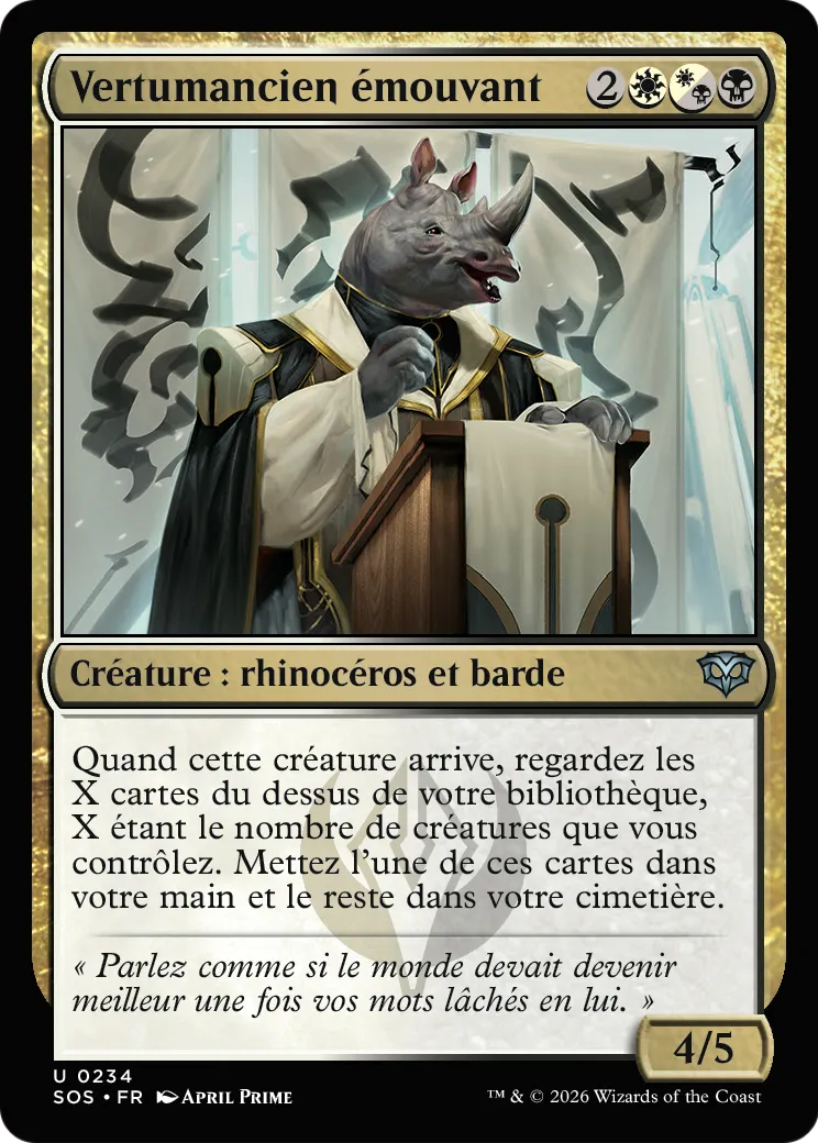 Vertumancien émouvant — Secrets of Strixhaven — Magic: The Gathering