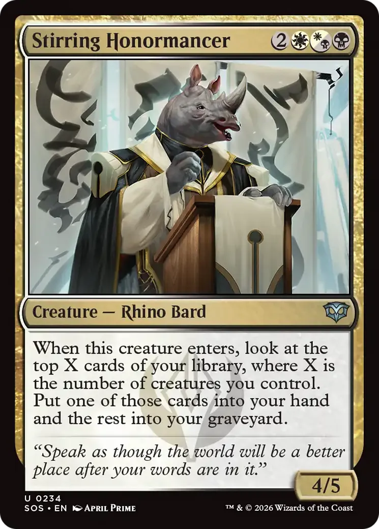 Stirring Honormancer — Secrets of Strixhaven — Magic: The Gathering