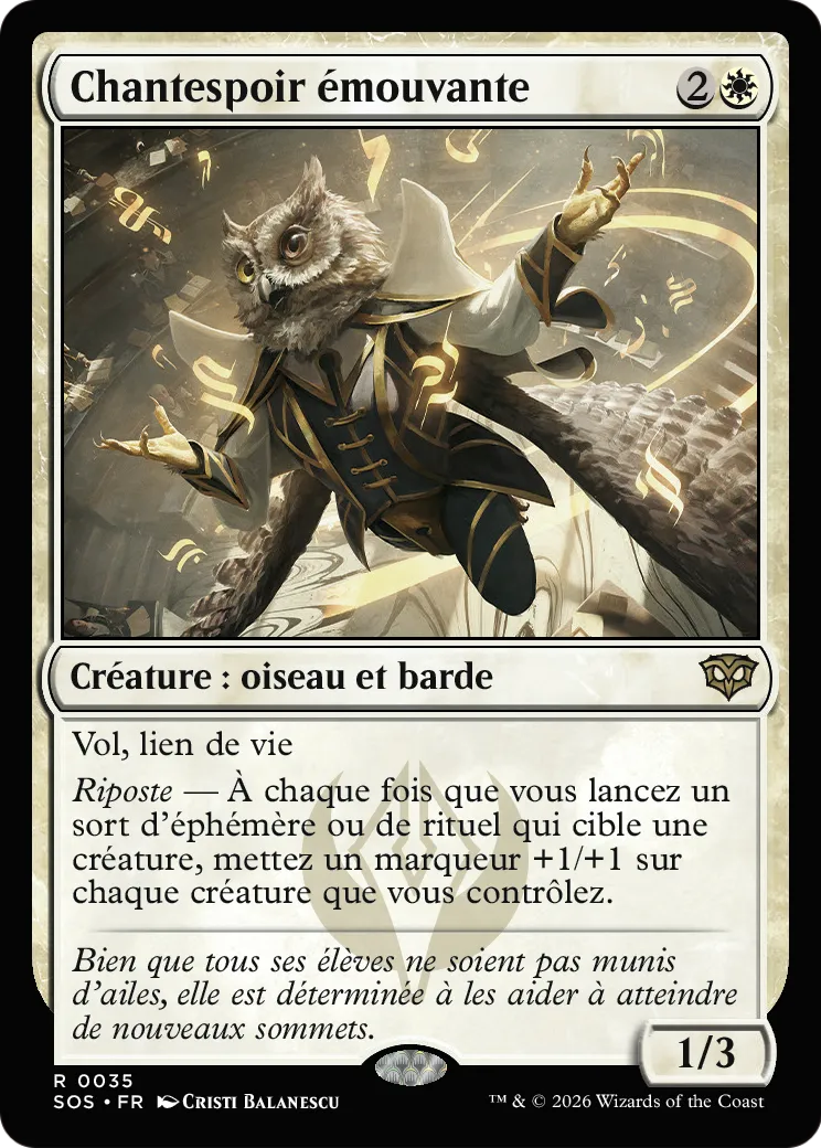 Chantespoir émouvante — Secrets of Strixhaven — Magic: The Gathering