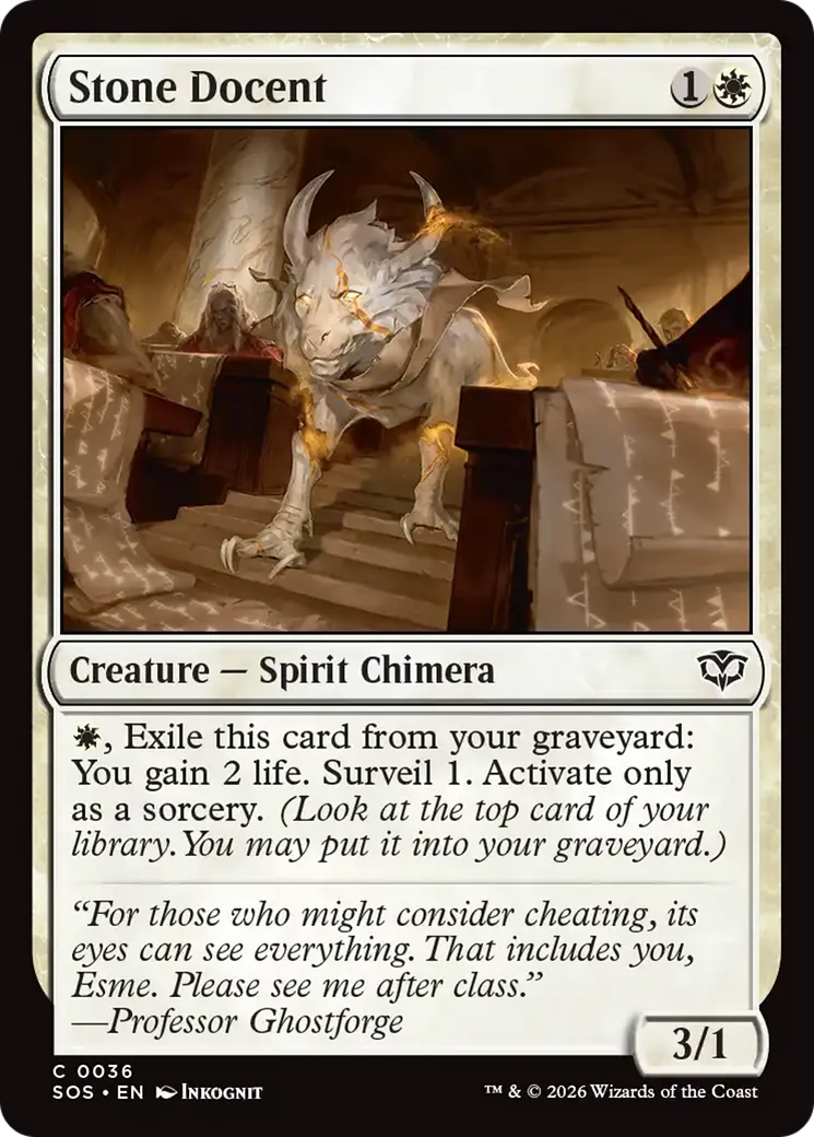 Stone Docent — Secrets of Strixhaven — Magic: The Gathering