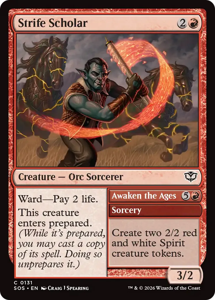 Érudit de la discorde // Awaken the Ages — Secrets of Strixhaven — Magic: The Gathering