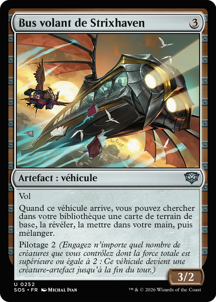 Bus volant de Strixhaven — Secrets of Strixhaven — Magic: The Gathering