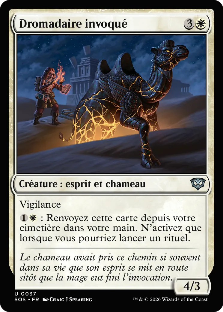 Dromadaire invoqué — Secrets of Strixhaven — Magic: The Gathering