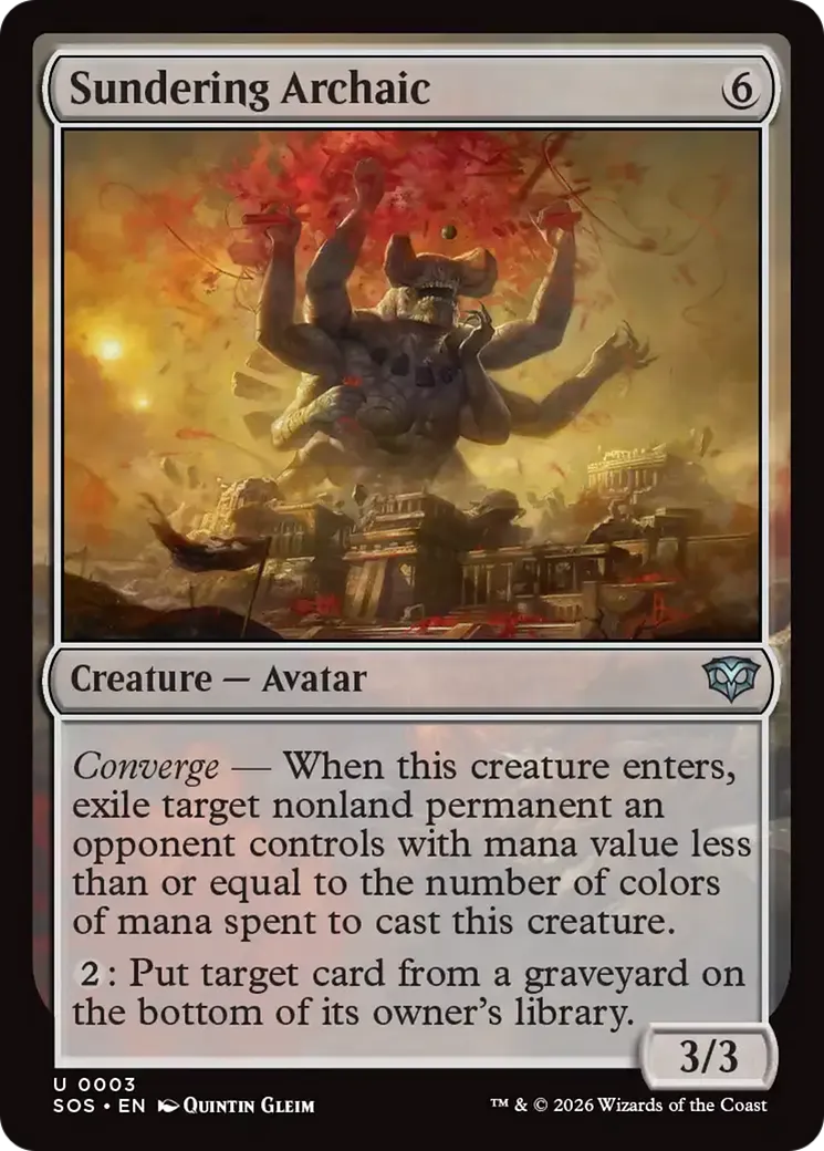Sundering Archaic — Secrets of Strixhaven — Magic: The Gathering