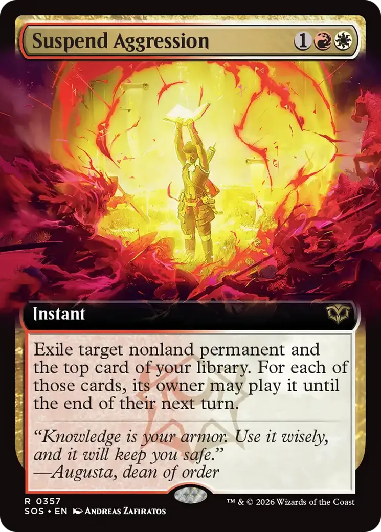 Suspend Aggression — Secrets of Strixhaven — Magic: The Gathering