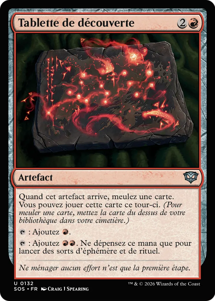 Tablette de découverte — Secrets of Strixhaven — Magic: The Gathering