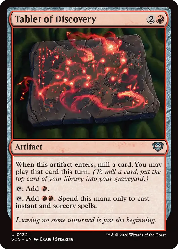 Tablette de découverte — Secrets of Strixhaven — Magic: The Gathering