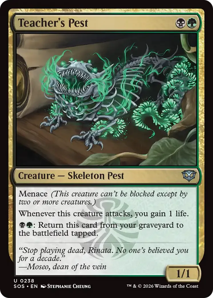Nuisible du professeur — Secrets of Strixhaven — Magic: The Gathering
