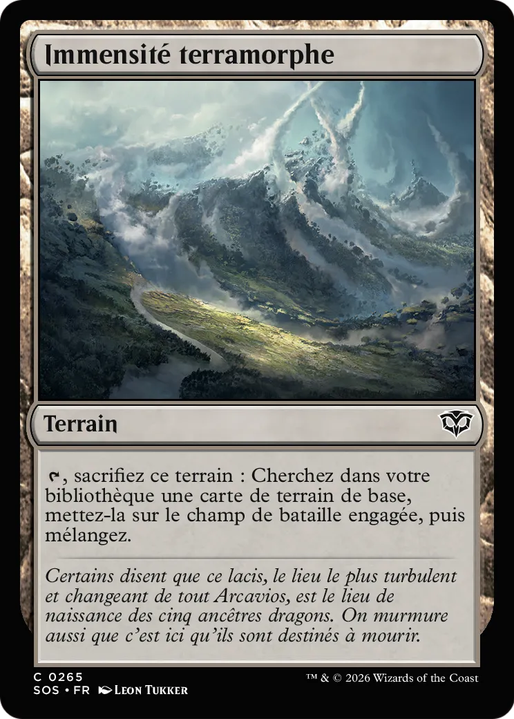 Immensité terramorphe — Secrets of Strixhaven — Magic: The Gathering