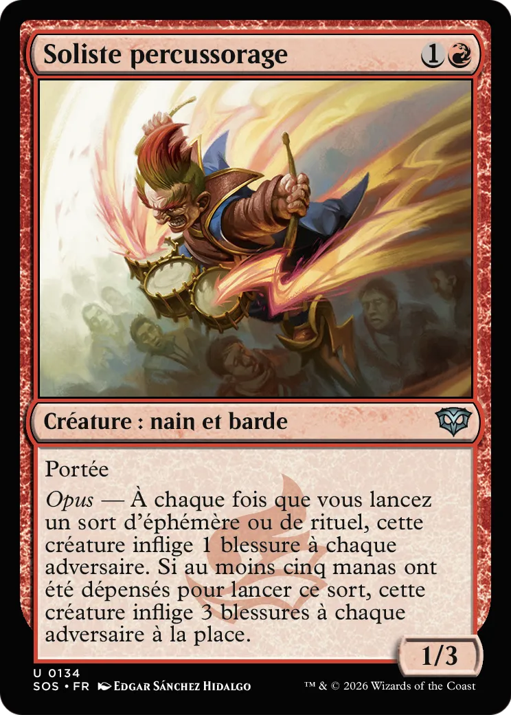 Soliste percussorage — Secrets of Strixhaven — Magic: The Gathering