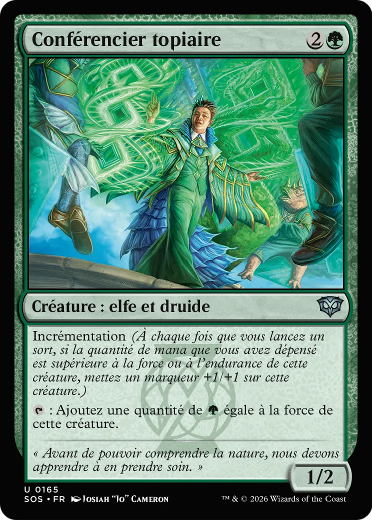 Conférencier topiaire — Secrets of Strixhaven — Magic: The Gathering