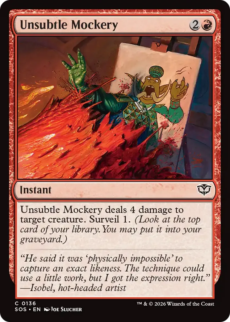 Moquerie balourde — Secrets of Strixhaven — Magic: The Gathering