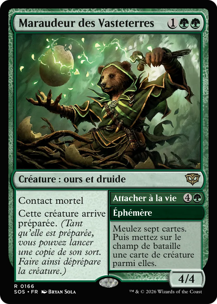 Maraudeur des Vasteterres // Bind to Life — Secrets of Strixhaven — Magic: The Gathering