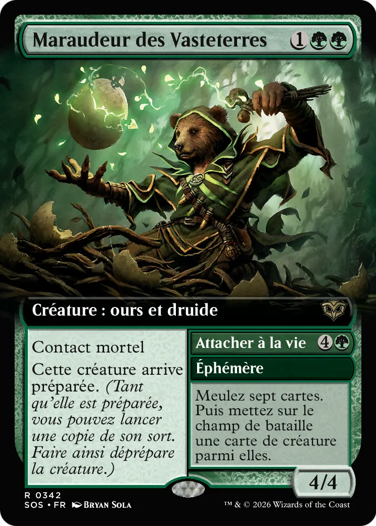 Maraudeur des Vasteterres // Bind to Life — Secrets of Strixhaven — Magic: The Gathering