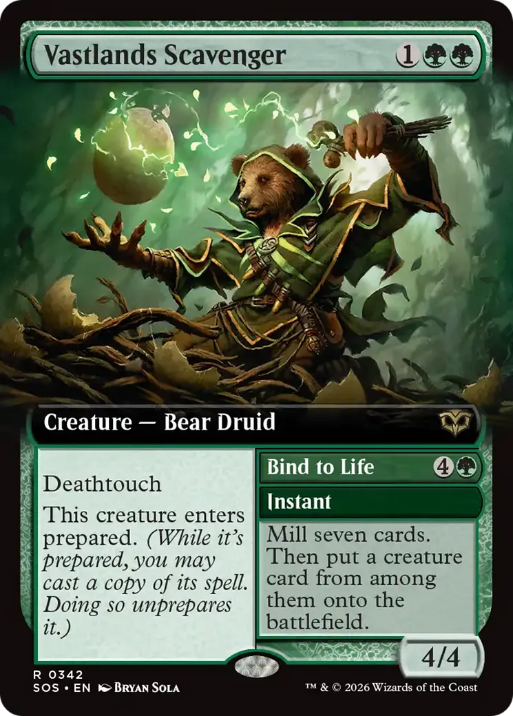 Maraudeur des Vasteterres // Bind to Life — Secrets of Strixhaven — Magic: The Gathering