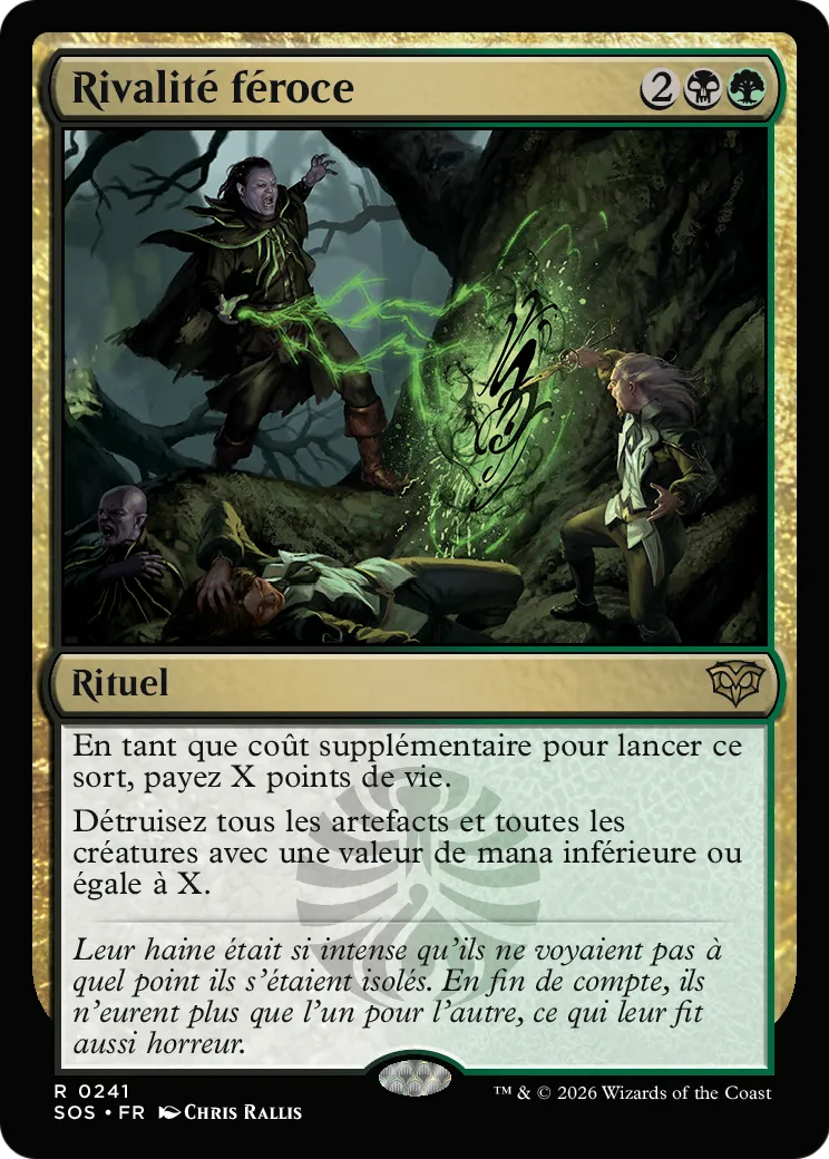 Rivalité féroce — Secrets of Strixhaven — Magic: The Gathering