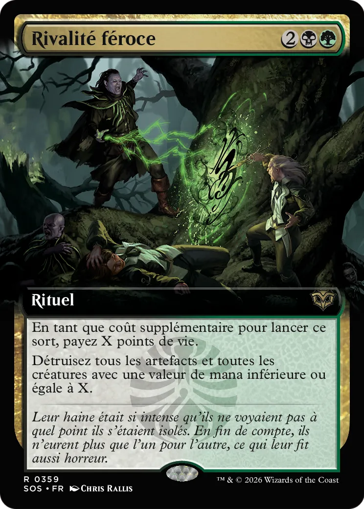 Rivalité féroce from Secrets of Strixhaven - Magic: The Gathering