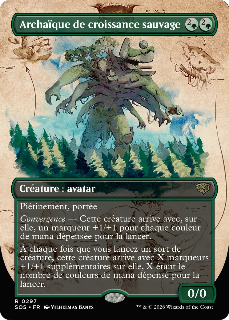 Archaïque de croissance sauvage — Secrets of Strixhaven — Magic: The Gathering