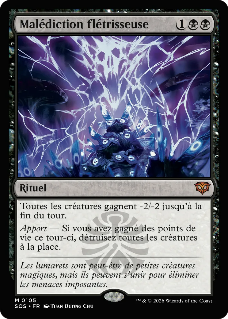 Malédiction flétrisseuse — Secrets of Strixhaven — Magic: The Gathering