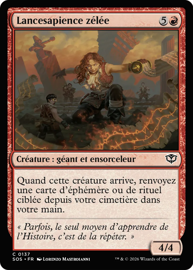 Lancesapience zélée — Secrets of Strixhaven — Magic: The Gathering