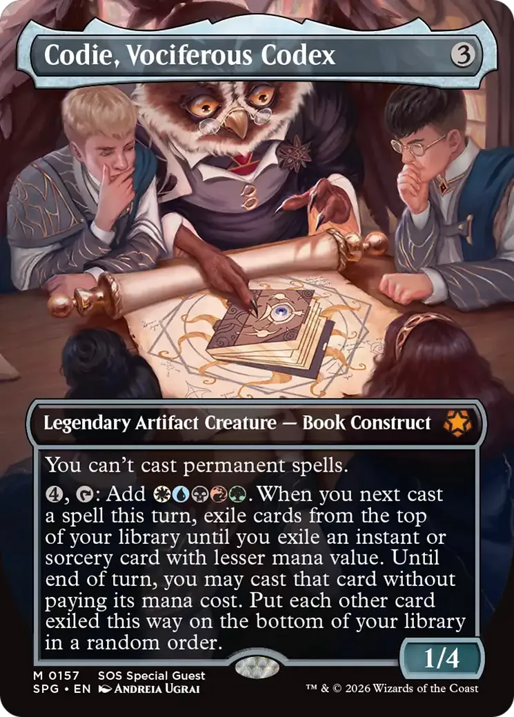 Codie, Vociferous Codex — Special Guests — Magic: The Gathering