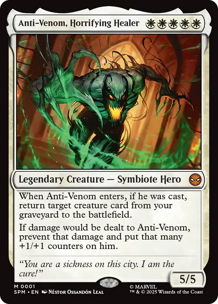 Anti-Venom, Horrifying Healer — Marvel's Spider-Man — Magic: The Gathering