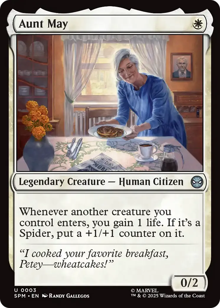 Tante May — Marvel's Spider-Man — Magic: The Gathering