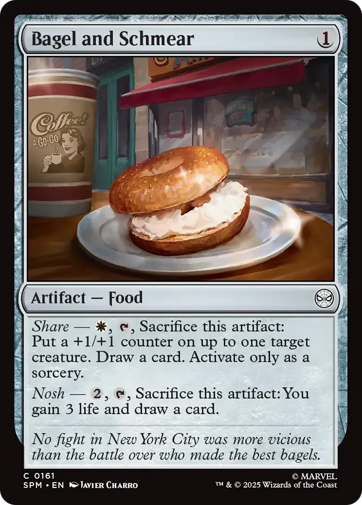 Bagel tartiné — Marvel's Spider-Man — Magic: The Gathering