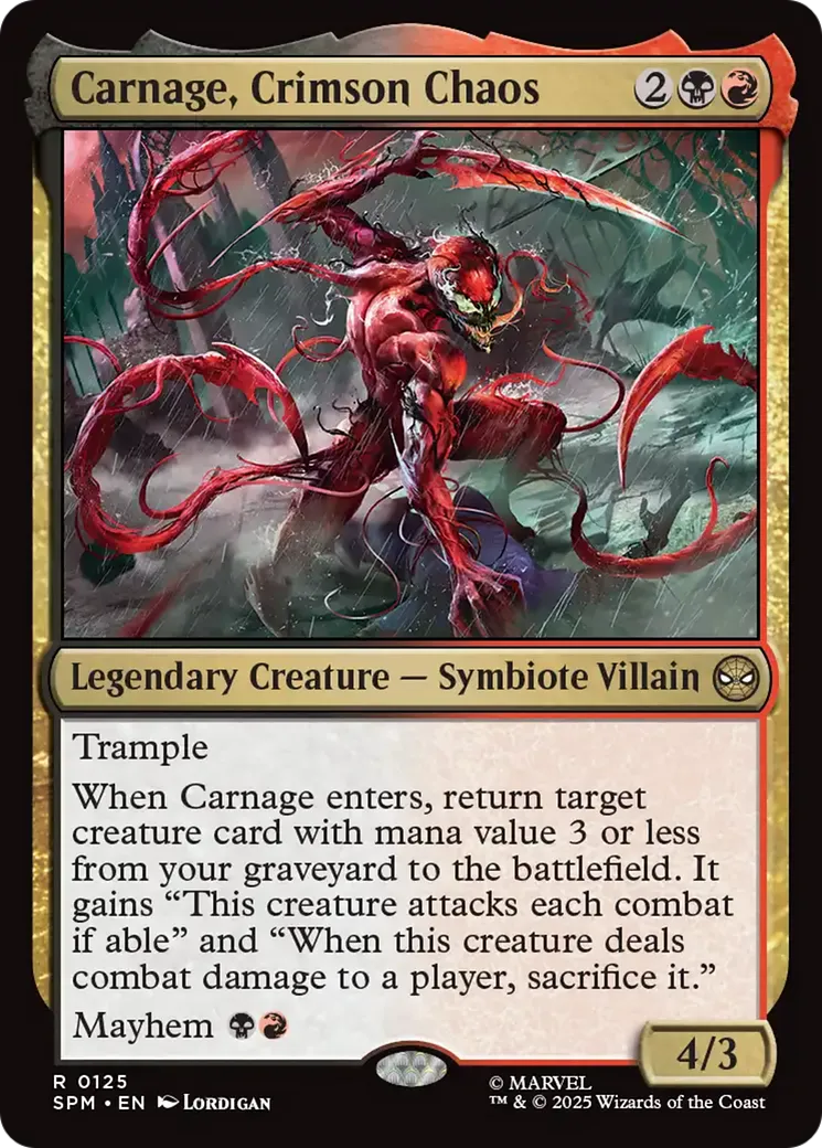 Carnage, Crimson Chaos — Marvel's Spider-Man — Magic: The Gathering