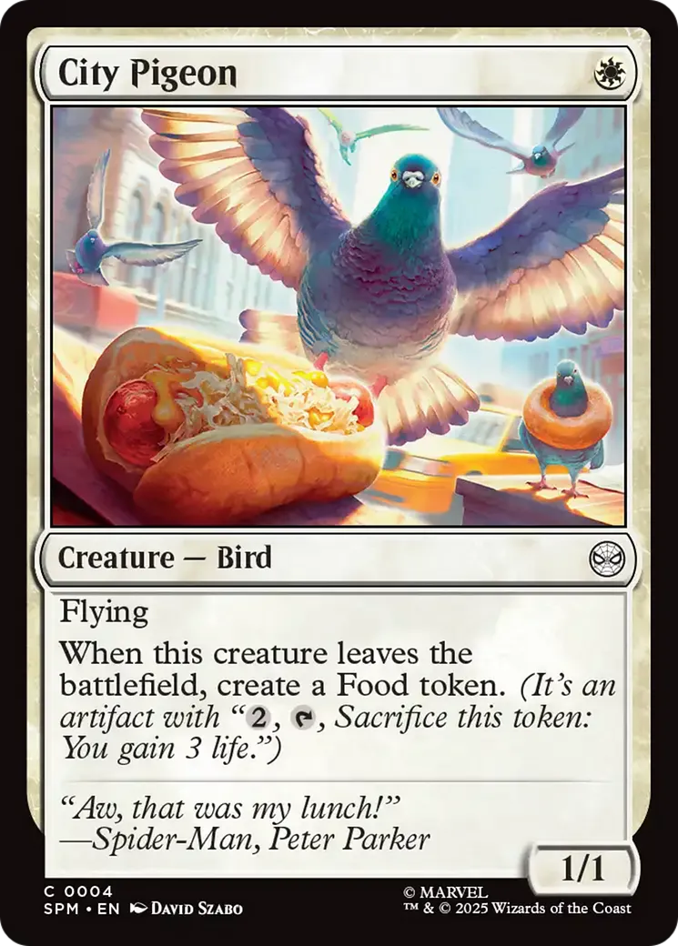 City Pigeon — Marvel's Spider-Man — Magic: The Gathering