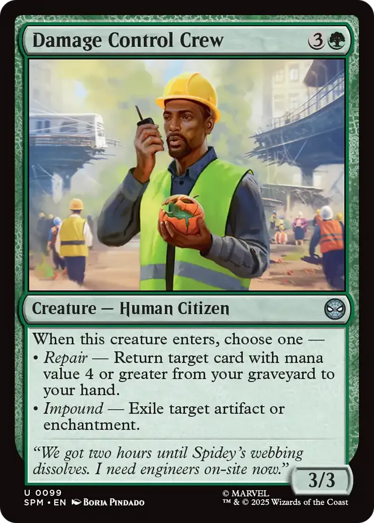 Équipe de Damage Control — Marvel's Spider-Man — Magic: The Gathering