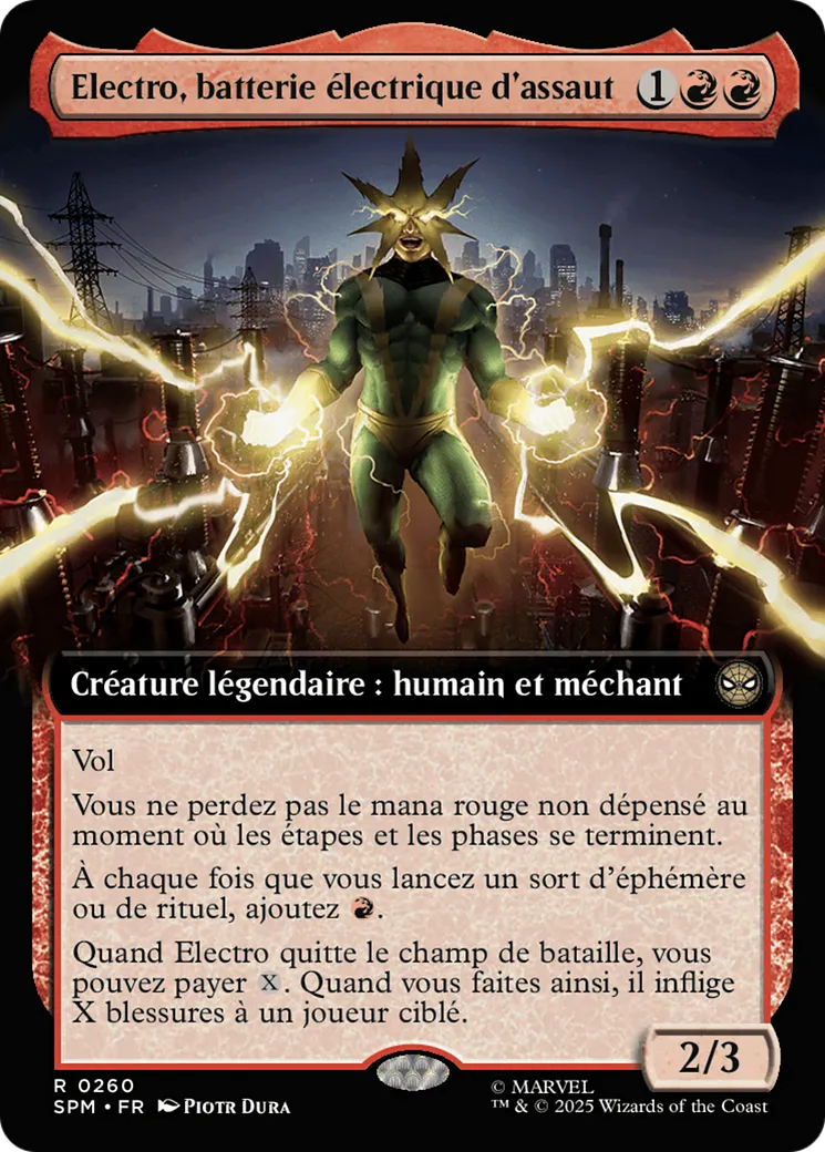 Electro, batterie électrique d'assaut from Marvel's Spider-Man - Magic: The Gathering