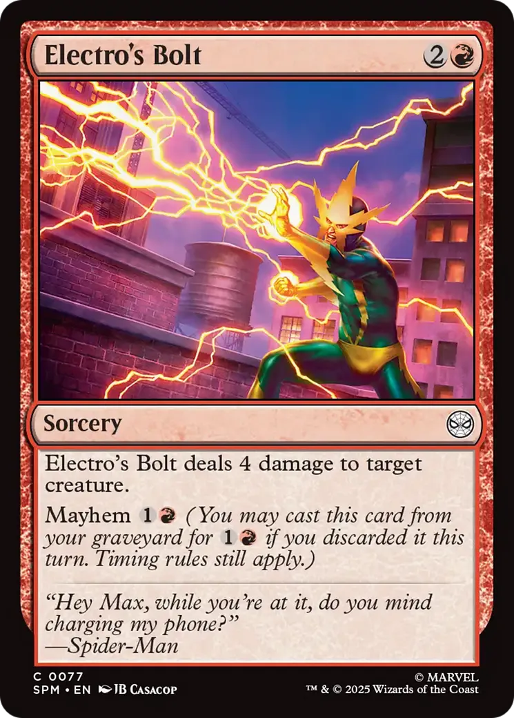 Electro's Bolt — Marvel's Spider-Man — Magic: The Gathering