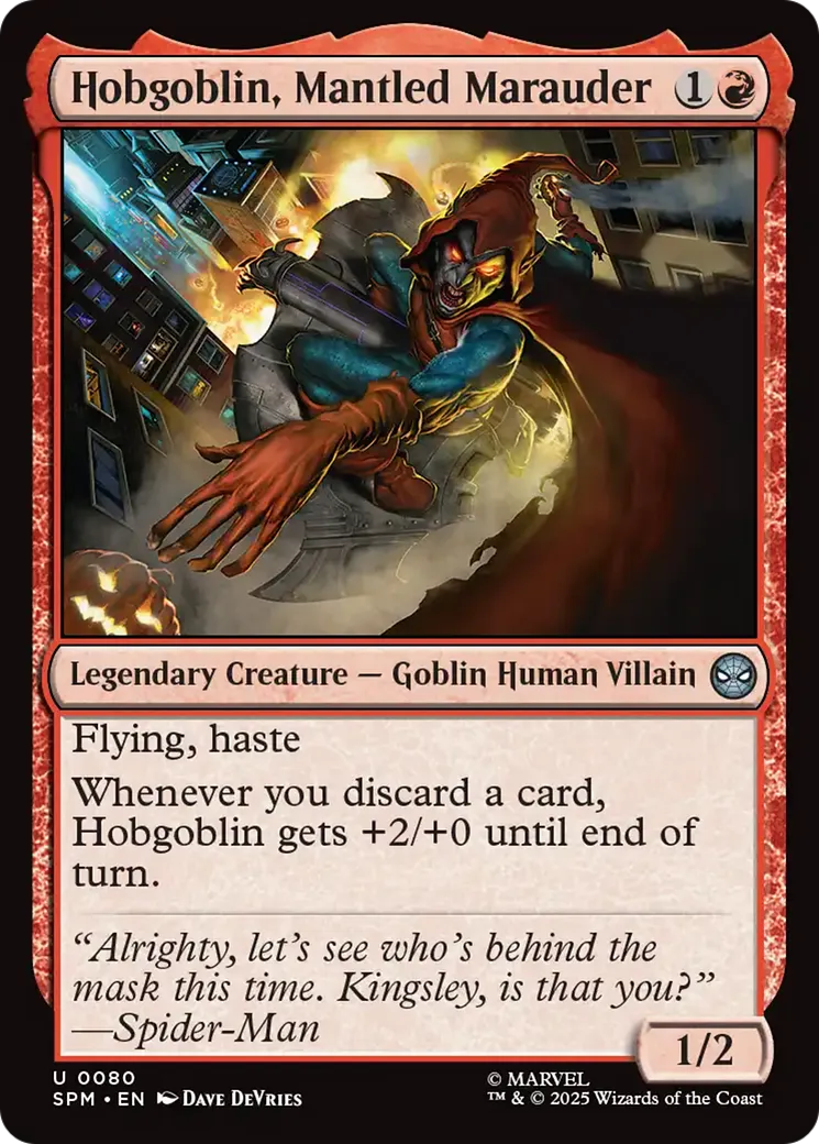 Super-Bouffon, maraudeur encapuchonné — Marvel's Spider-Man — Magic: The Gathering