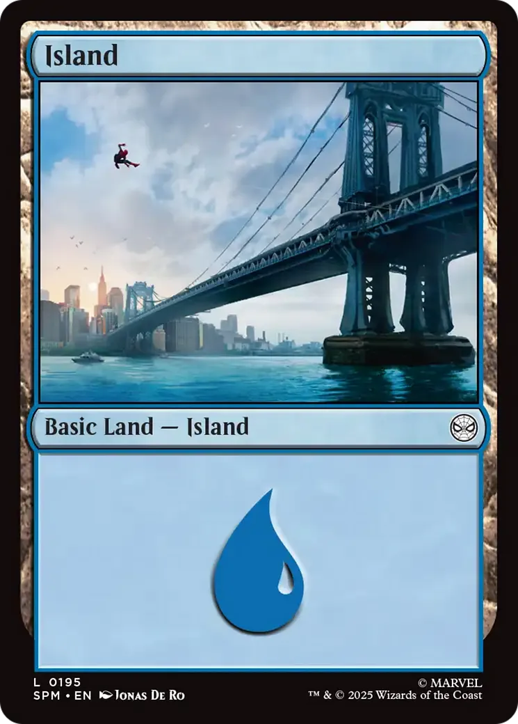 Island — Marvel's Spider-Man — Magic: The Gathering