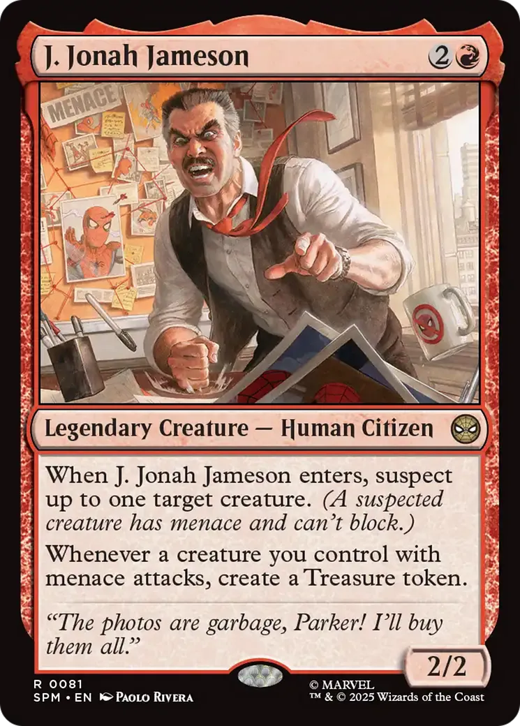 J. Jonah Jameson — Marvel's Spider-Man — Magic: The Gathering